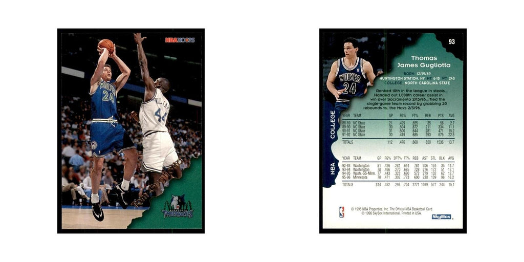 1996 Hoops Tom Gugliotta Timberwolves #93