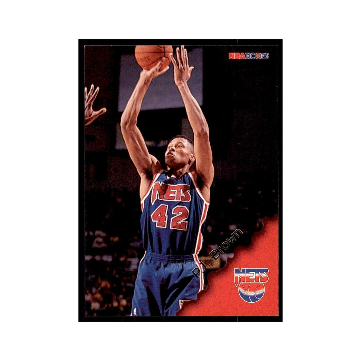 1996 Hoops P.J. Brown Nets #98