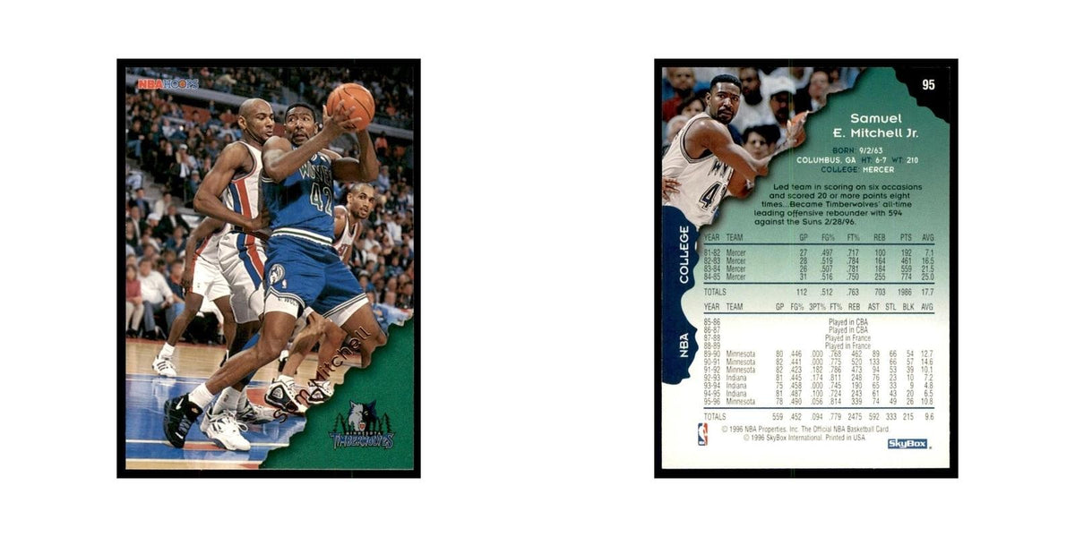 1996 Hoops Sam Mitchell Timberwolves #95