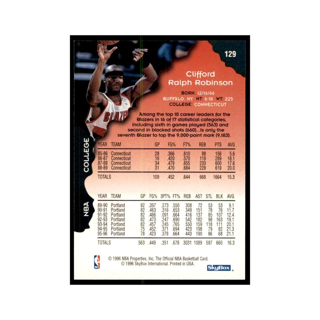1996 Hoops Clifford Robinson Blazers #129
