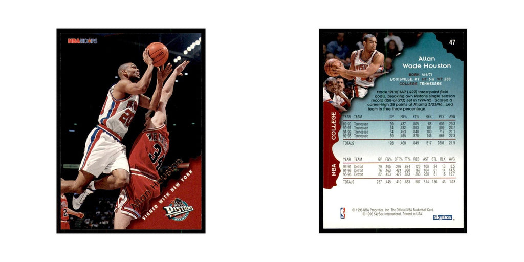 1996 Hoops Allan Houston Knicks #47