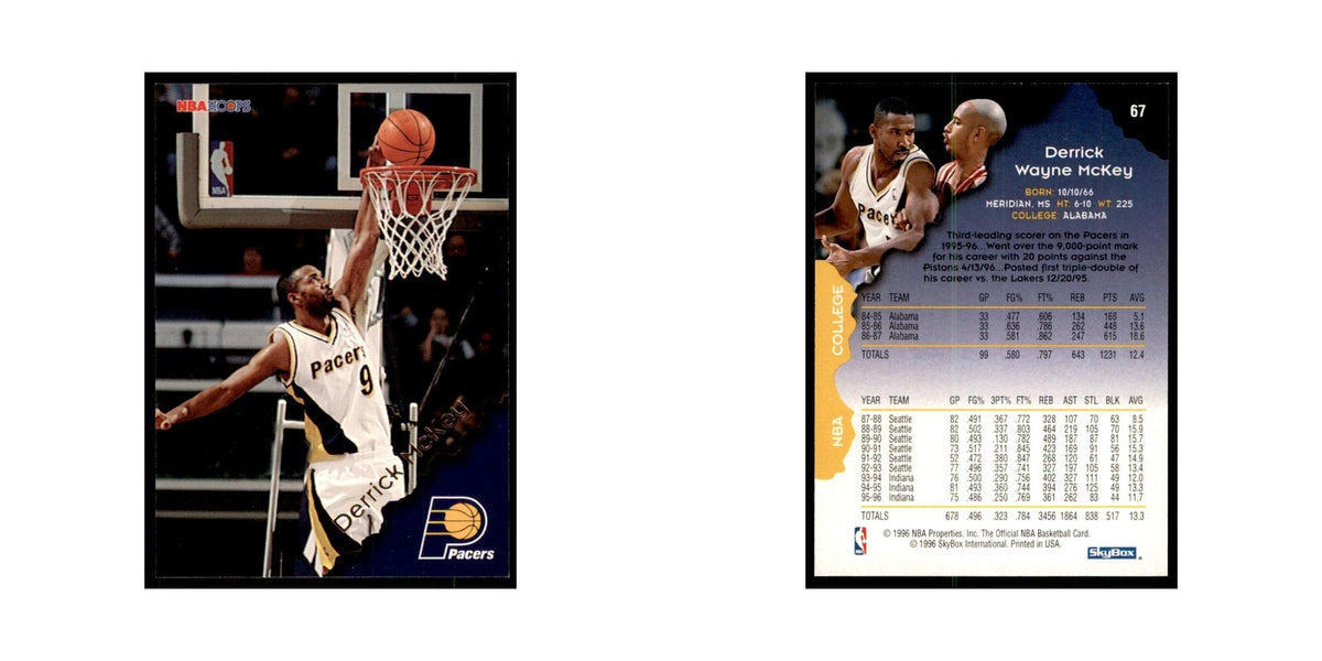 1996 Hoops Derrick McKey Pacers #67