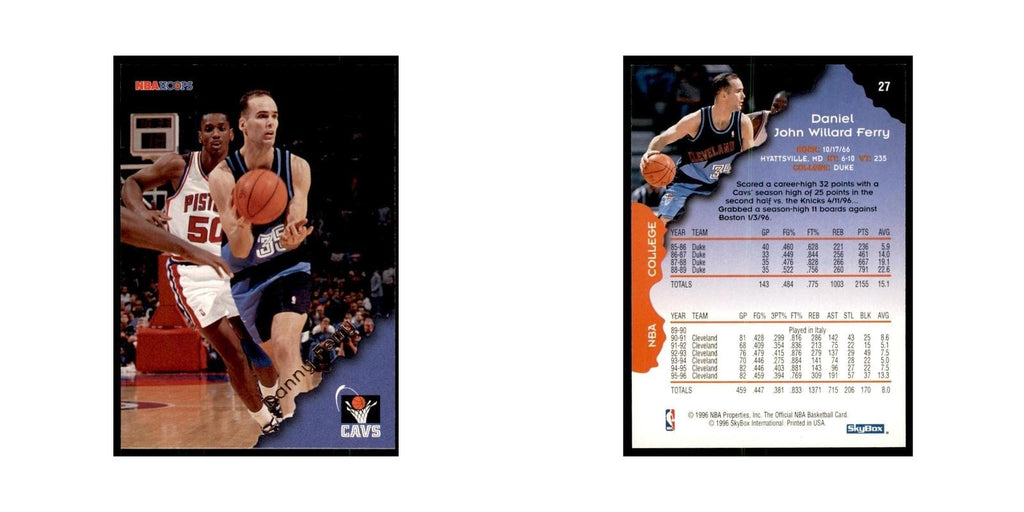 1996 Hoops Danny Ferry Cavaliers #27