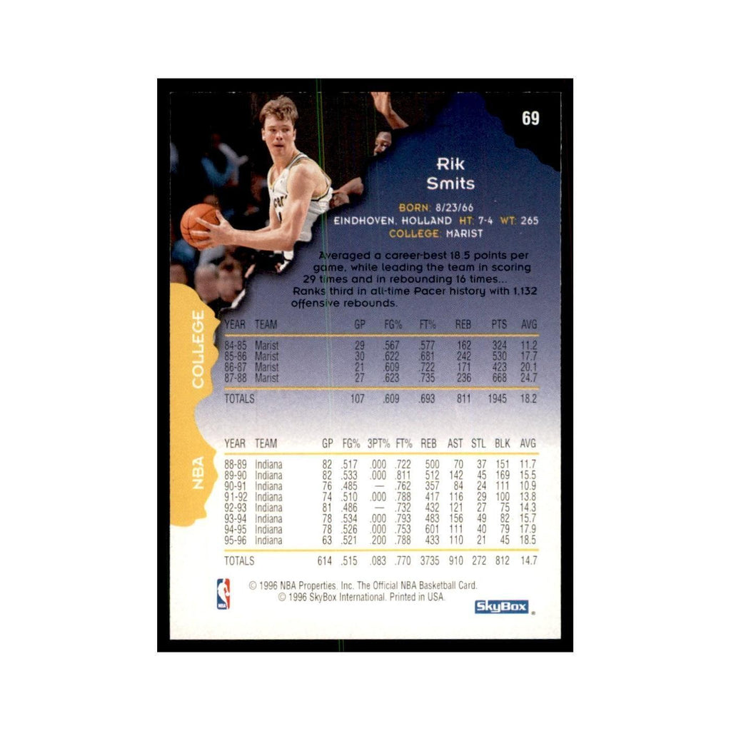 1996 Hoops Rik Smits Pacers #69