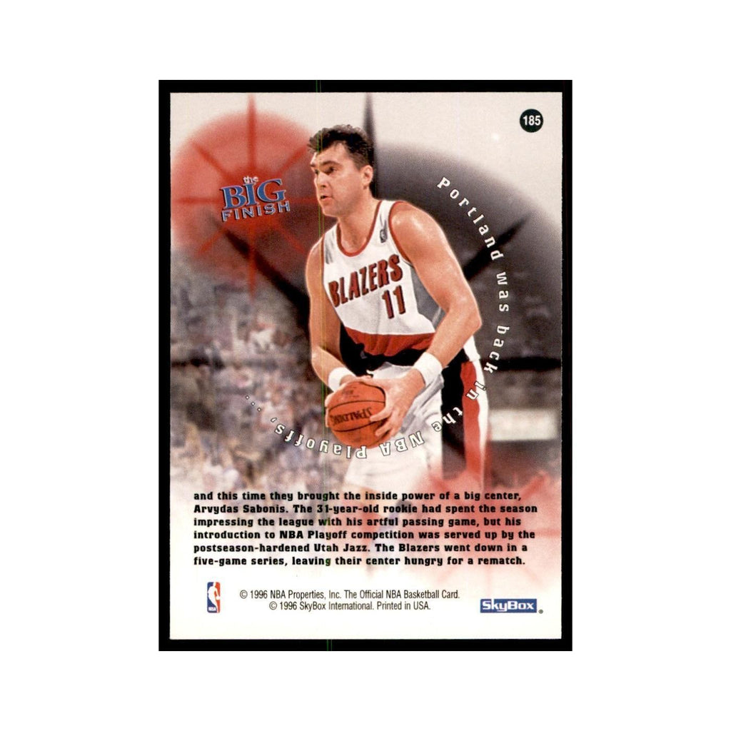 1996 Hoops Arvydas Sabonis Blazers #185