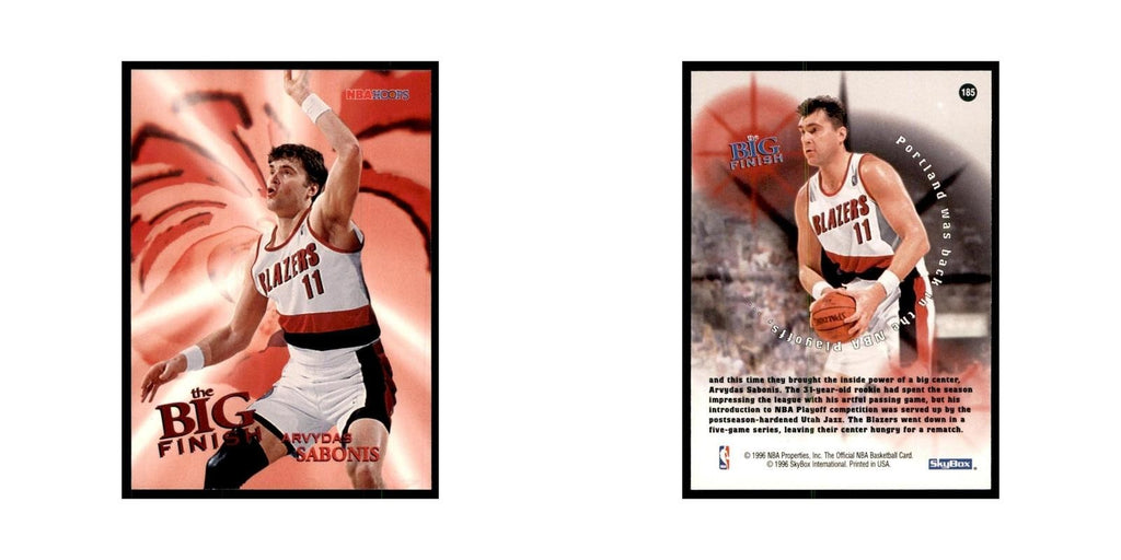 1996 Hoops Arvydas Sabonis Blazers #185