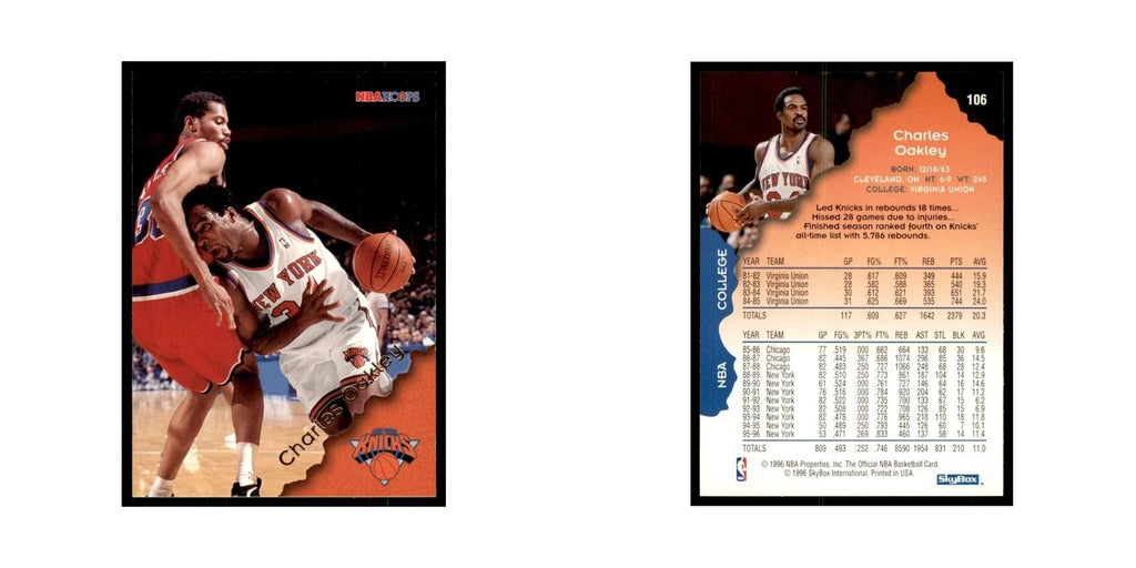 1996 Hoops Charles Oakley Knicks #106