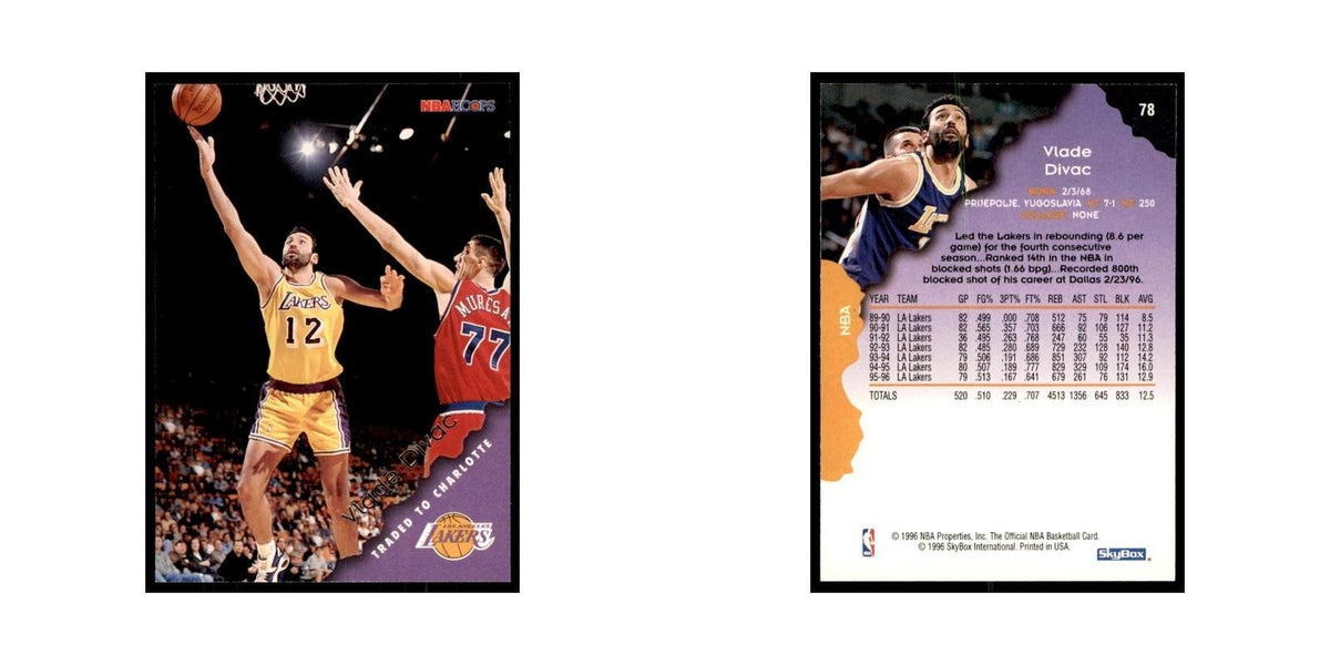 1996 Hoops Vlade Divac Hornets #78