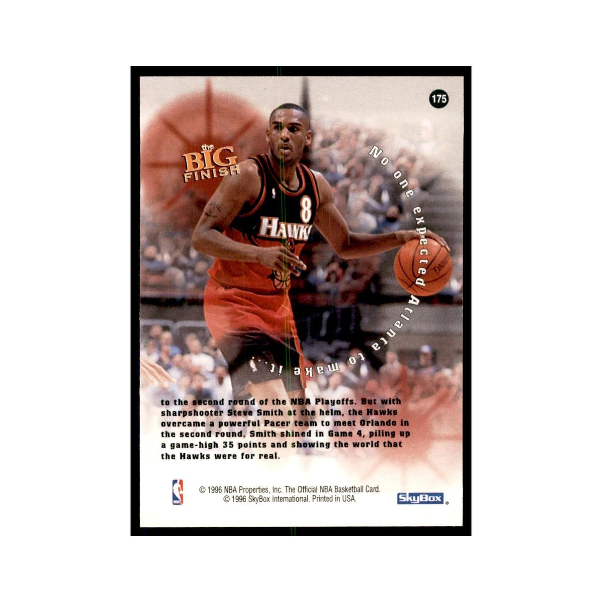 1996 Hoops Steve Smith Hawks #175