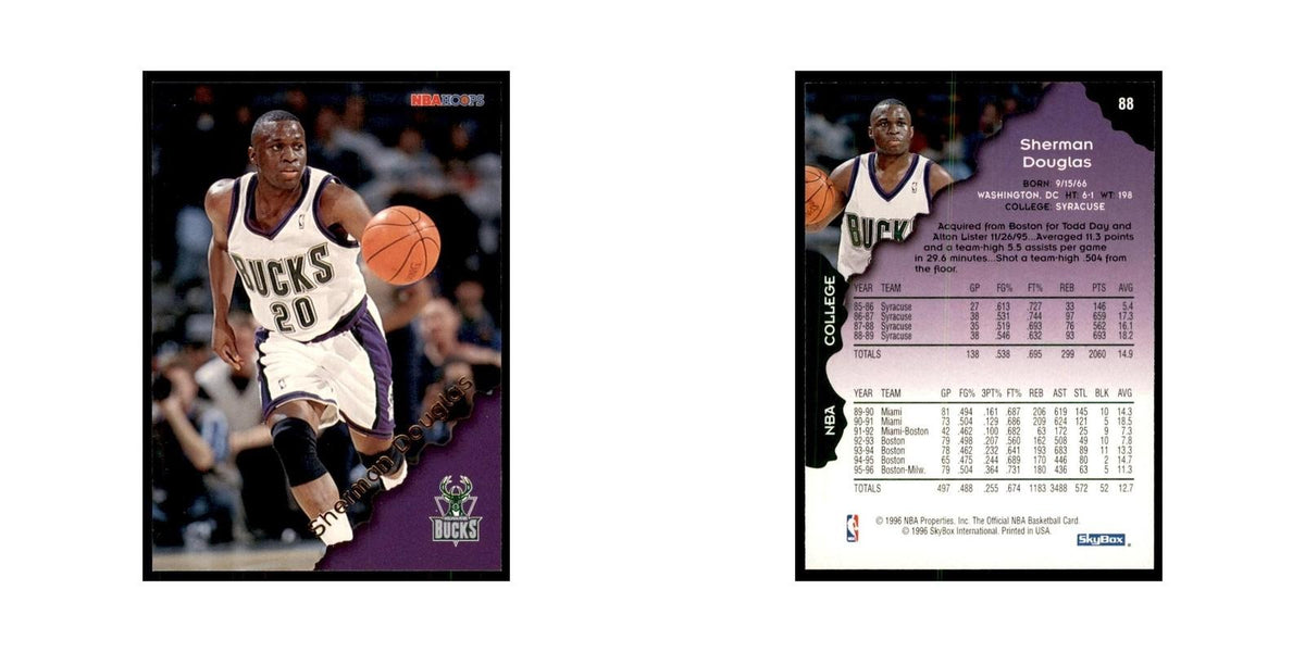 1996 Hoops Sherman Douglas Bucks #88