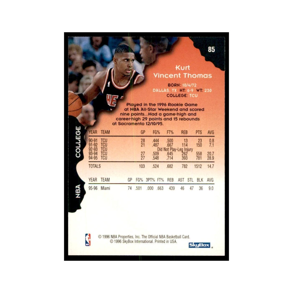 1996 Hoops Kurt Thomas Heat #85