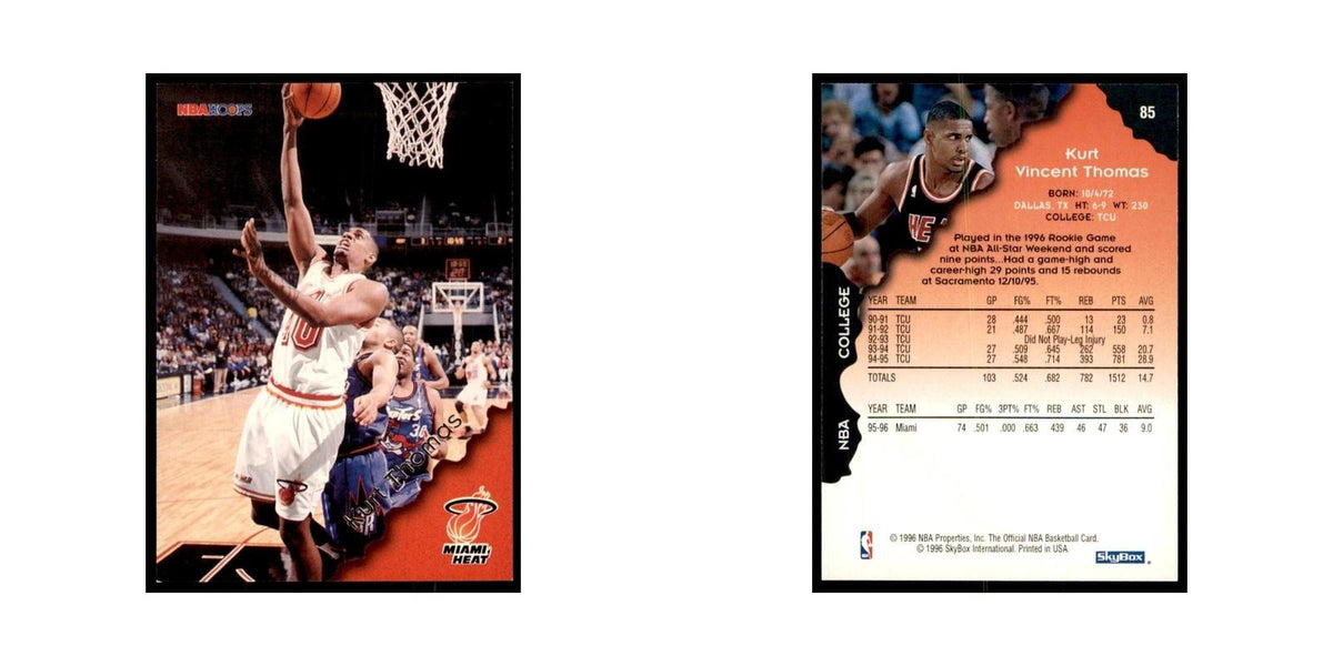 1996 Hoops Kurt Thomas Heat #85