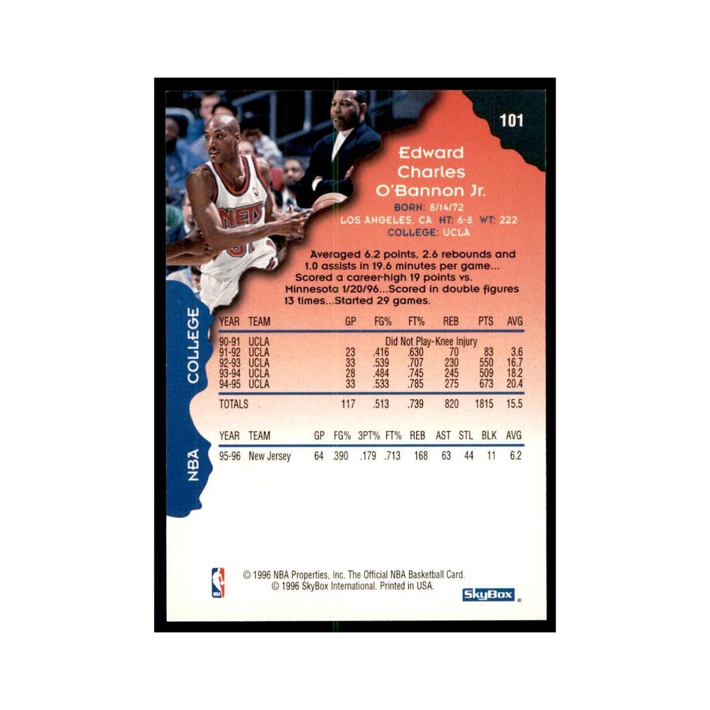 1996 Hoops Ed O'Bannon Nets #101
