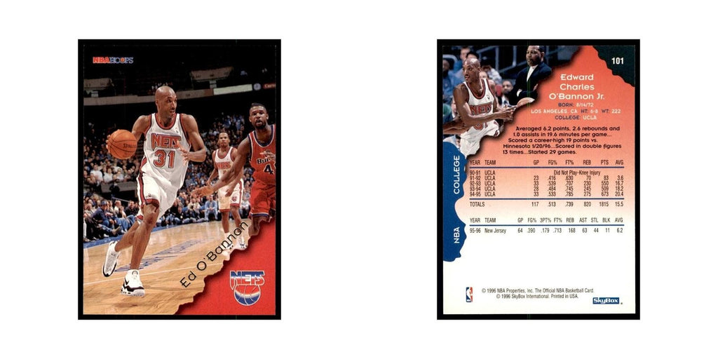 1996 Hoops Ed O'Bannon Nets #101