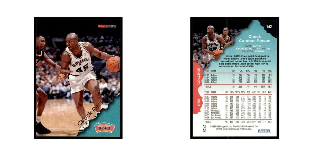 1996 Hoops Chuck Person Spurs #142