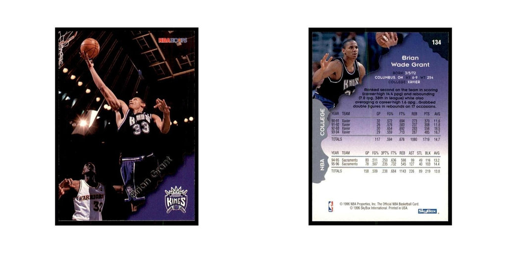 1996 Hoops Brian Grant Kings #134