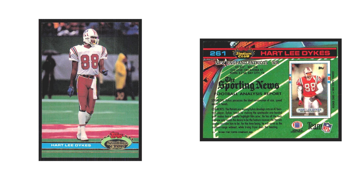 1991 Stadium Club Hart Lee Dykes Patriots #261