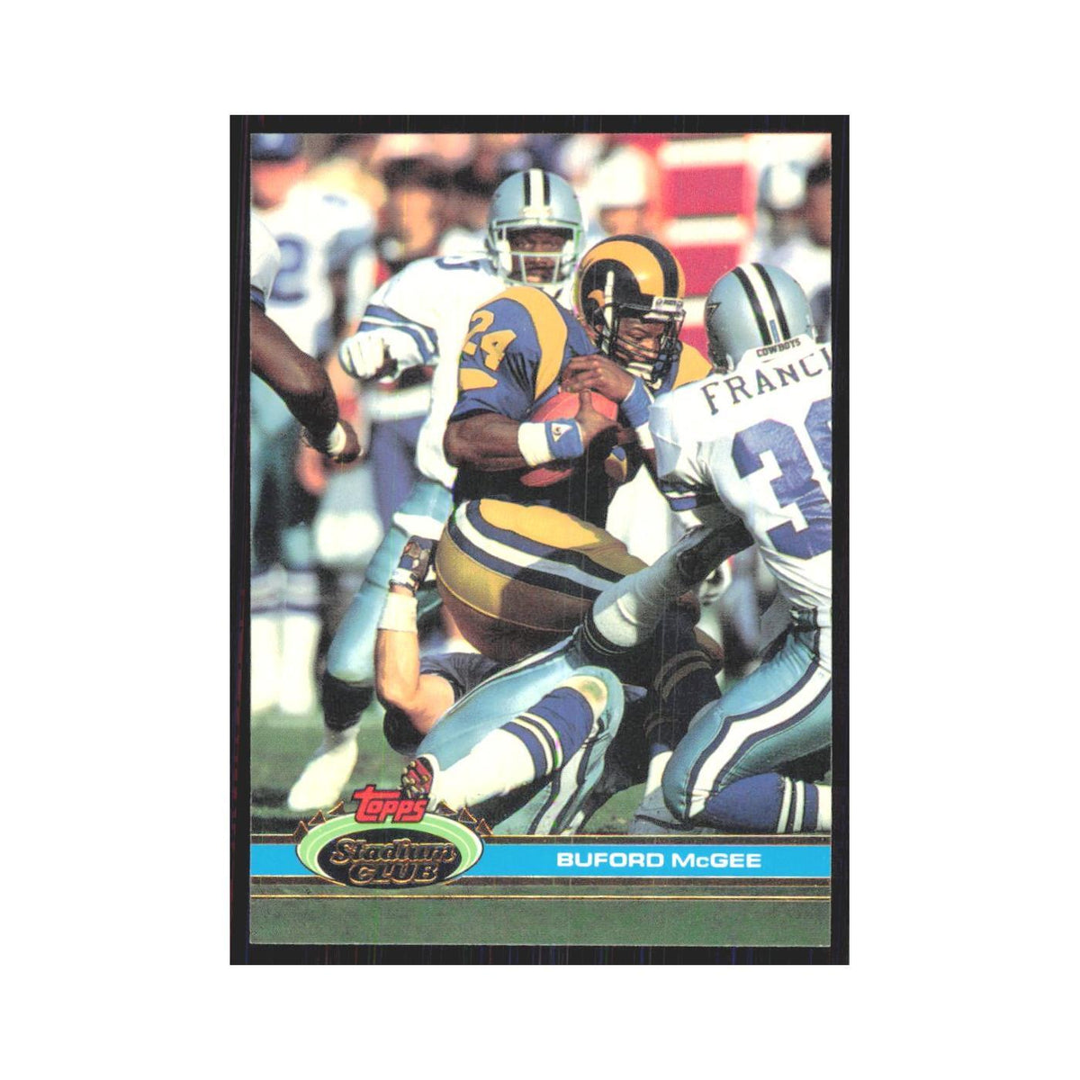 1991 Stadium Club Buford McGee Rams #198