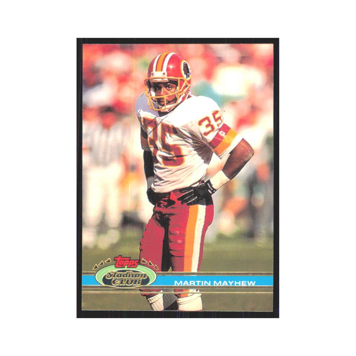 1991 Stadium Club Martin Mayhew Redskins #162