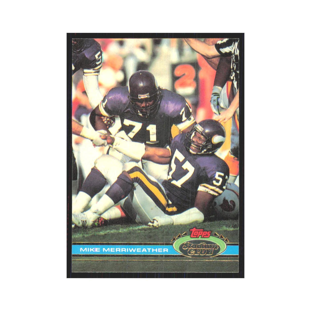 1991 Stadium Club Mike Merriweather Vikings #291
