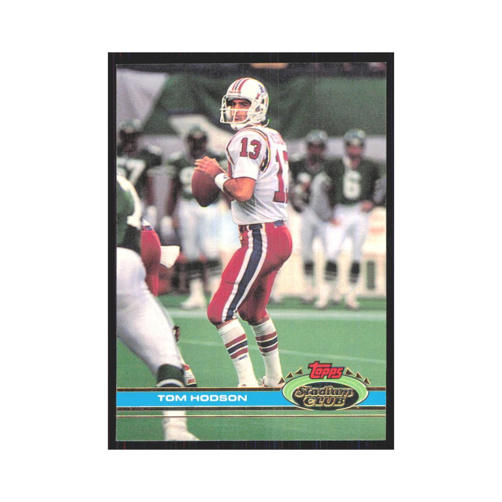 1991 Stadium Club Tommy Hodson Patriots #302