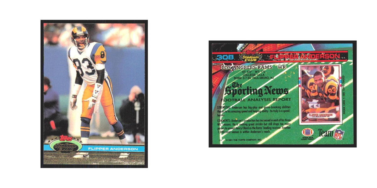 1991 Stadium Club Flipper Anderson Rams #308