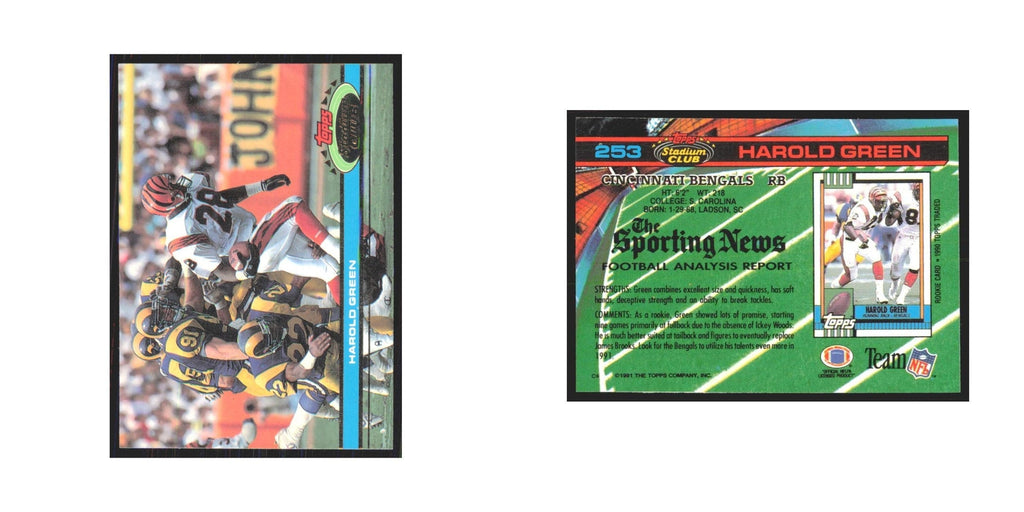 1991 Stadium Club Harold Green Bengals #253