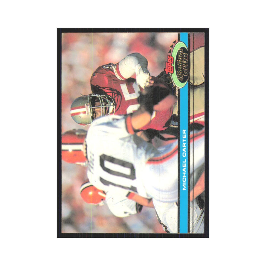 1991 Stadium Club Michael Carter 49ers #183
