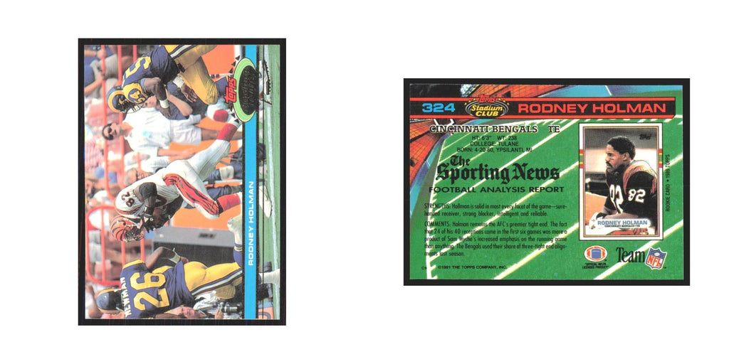 1991 Stadium Club Rodney Holman Bengals #324