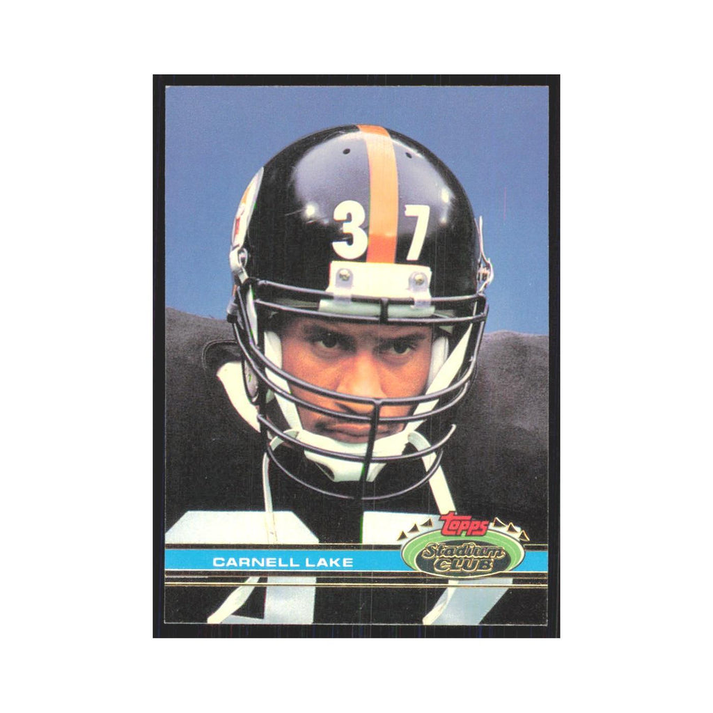 1991 Stadium Club Carnell Lake Steelers #186