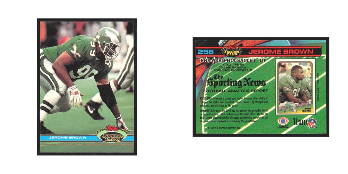 1991 Stadium Club Jerome Brown Eagles #258