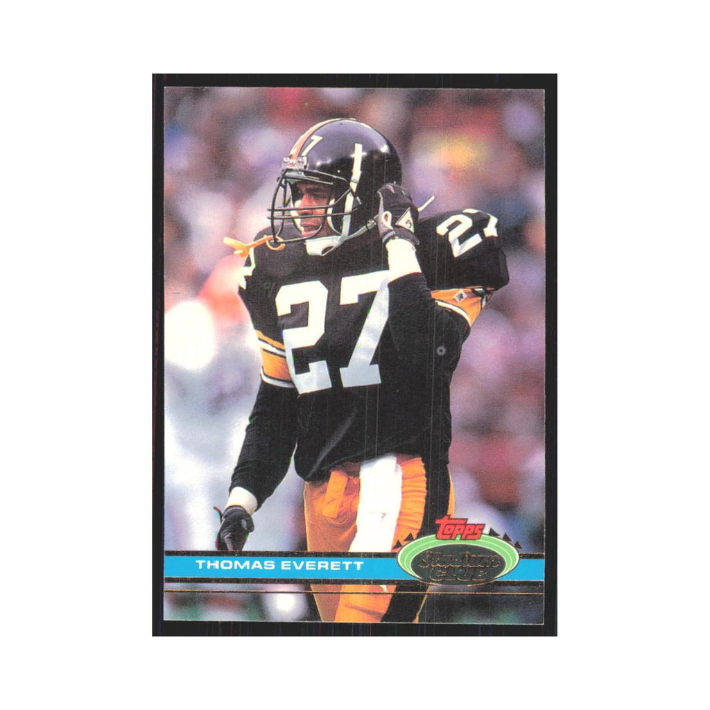 1991 Stadium Club Thomas Everett Steelers #238