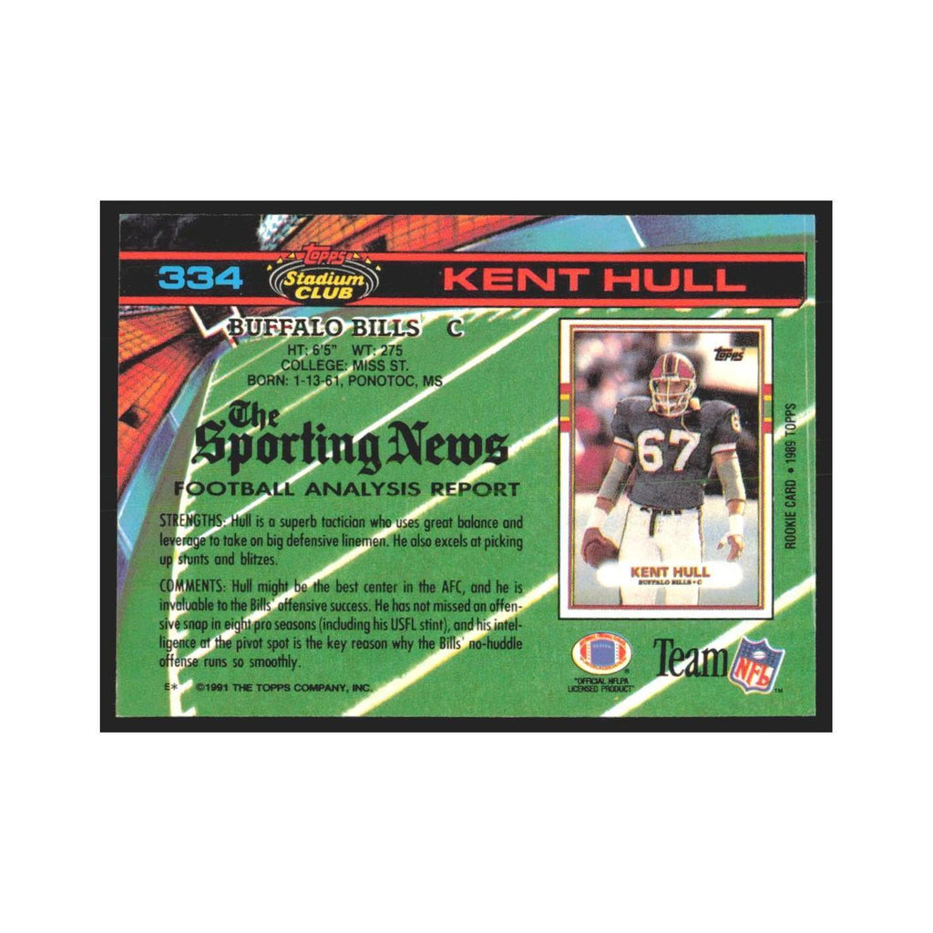 1991 Stadium Club Kent Hull Bills #334