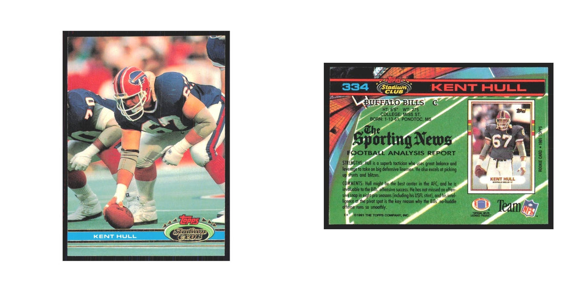 1991 Stadium Club Kent Hull Bills #334