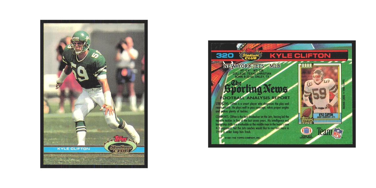 1991 Stadium Club Kyle Clifton Jets #320