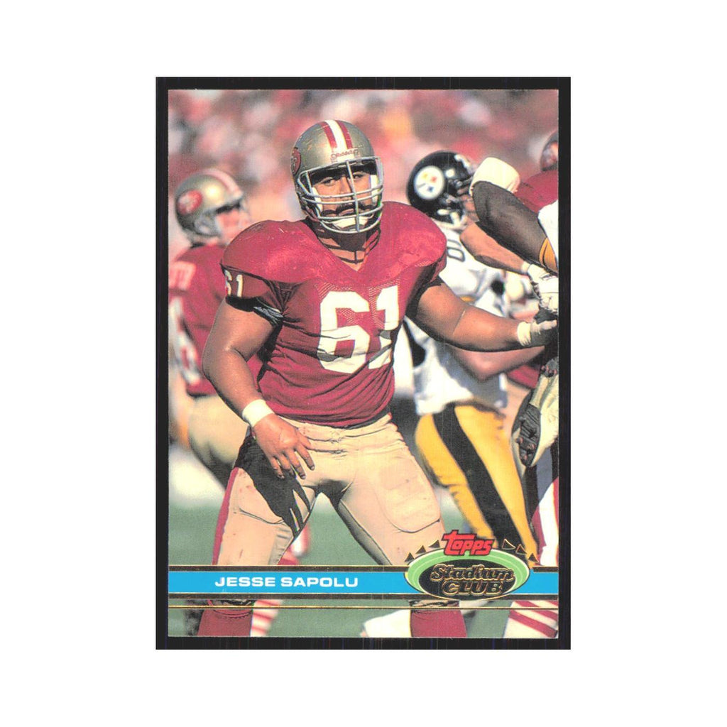 1991 Stadium Club Jesse Sapolu 49ers #256