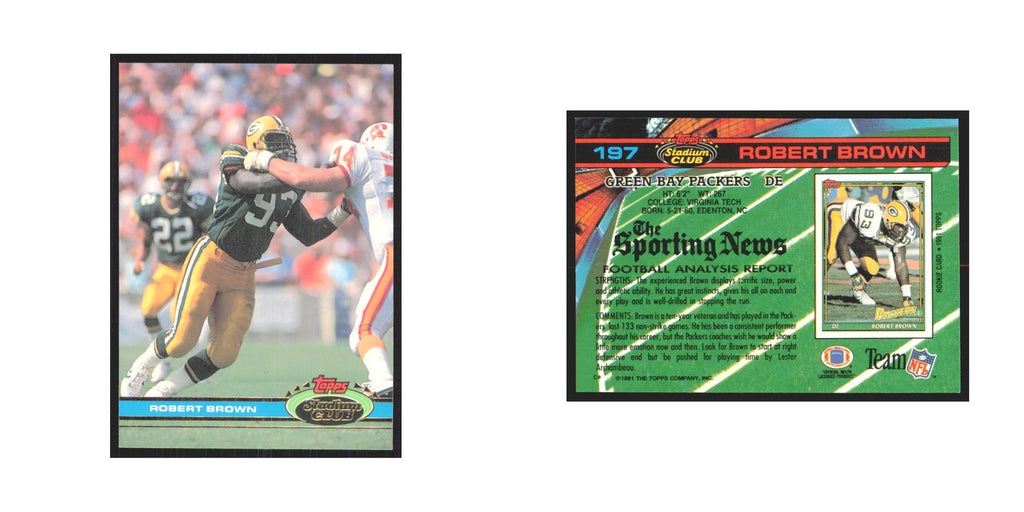 1991 Stadium Club Robert Brown Packers #197