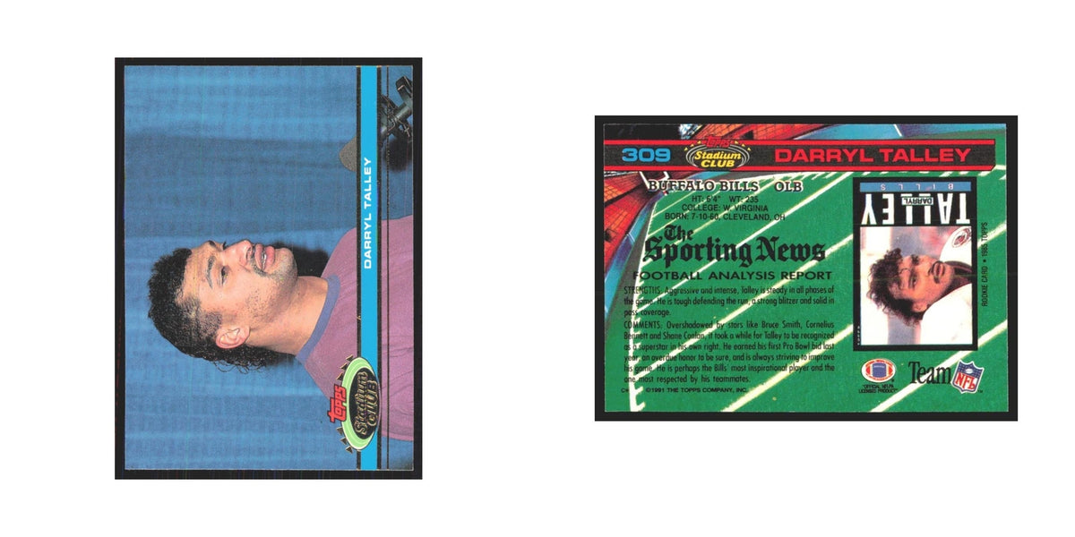 1991 Stadium Club Darryl Talley Bills #309