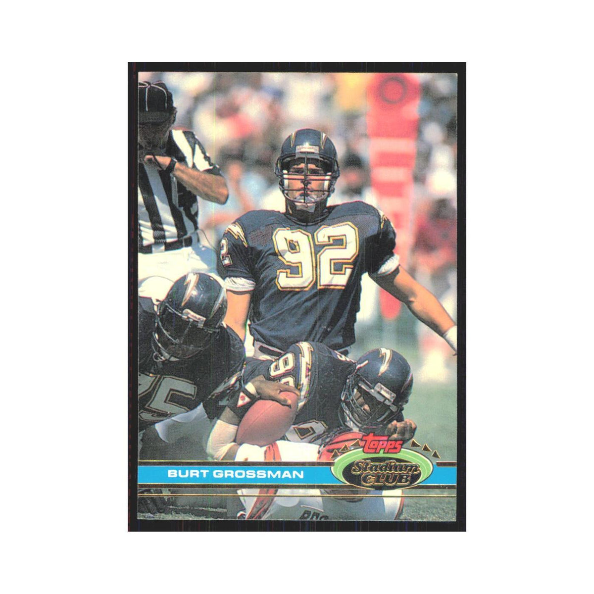 1991 Stadium Club Burt Grossman San Diego Chargers #292