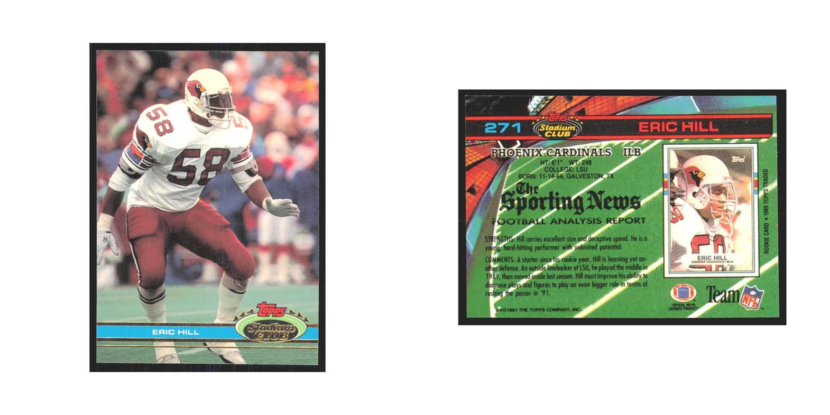 1991 Stadium Club Eric Hill Phoenix Cardinals #271