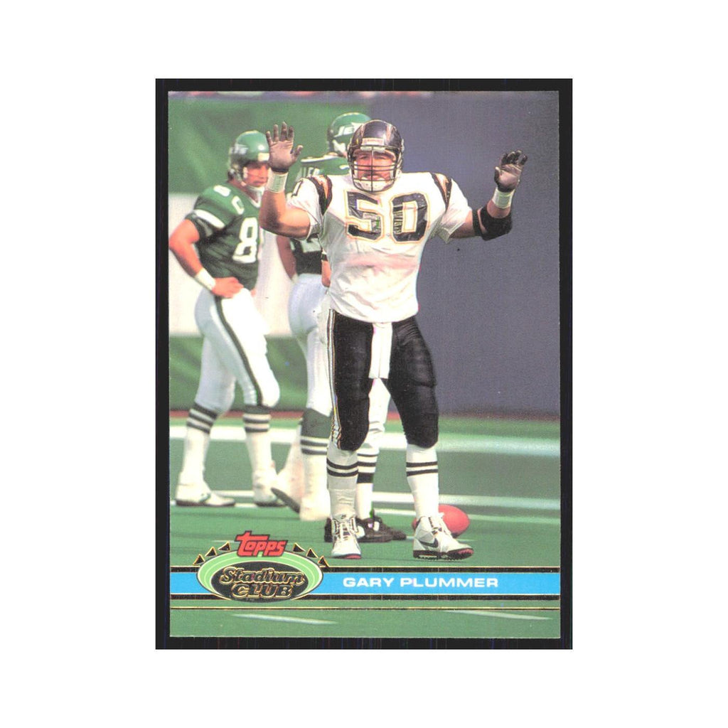 1991 Stadium Club Gary Plummer San Diego Chargers #169