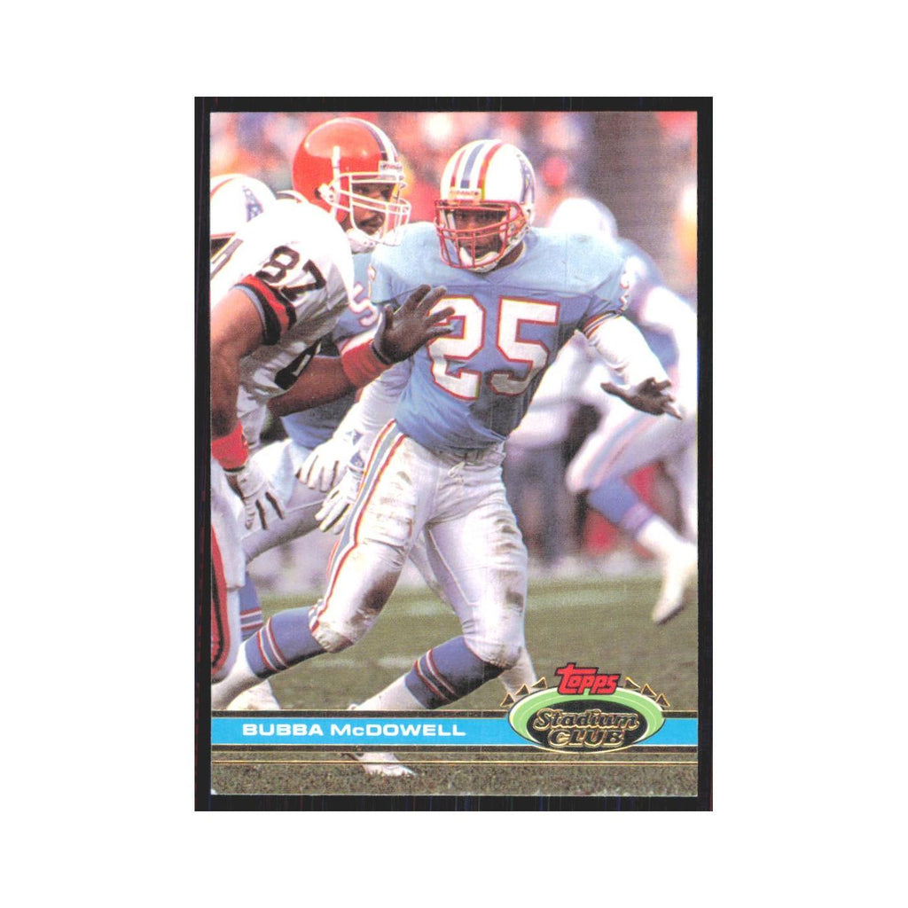 1991 Stadium Club Bubba McDowell Houston Oilers #288