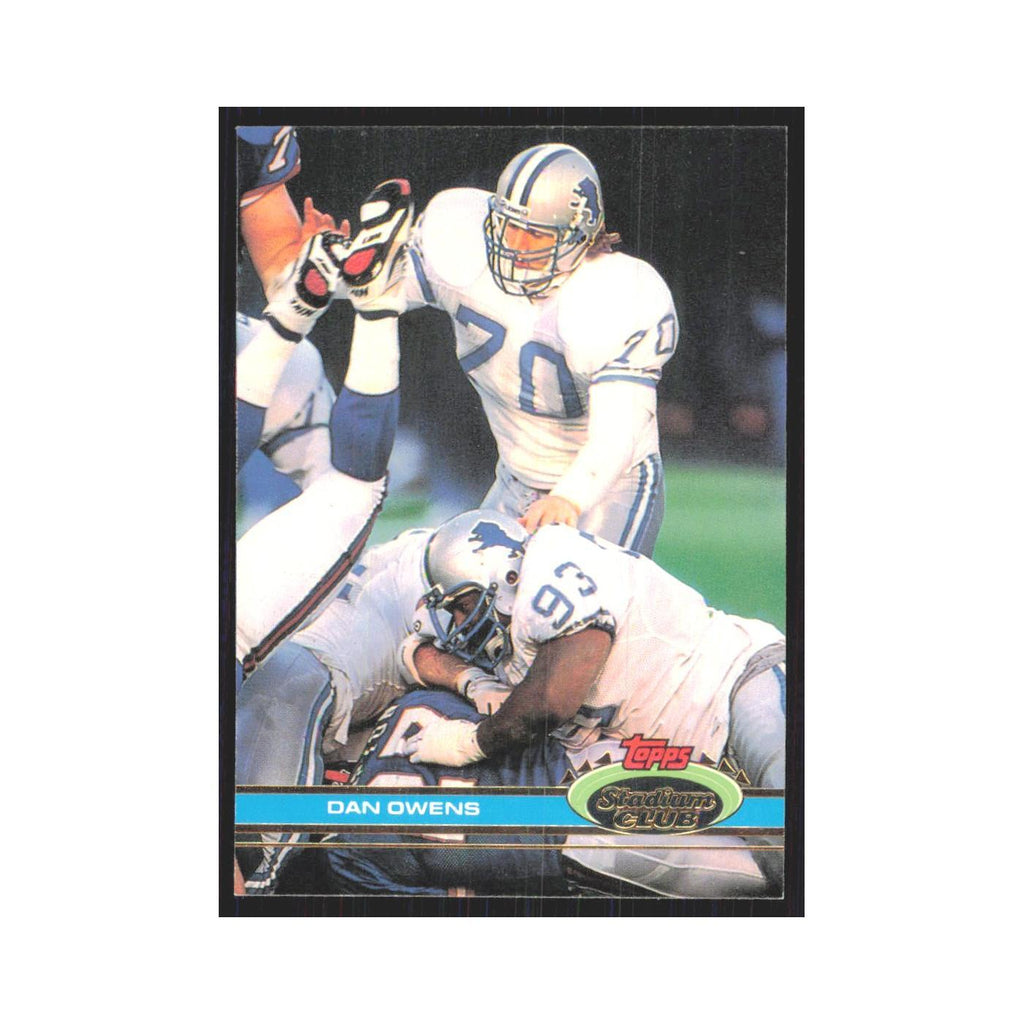 1991 Stadium Club Dan Owens Lions #321
