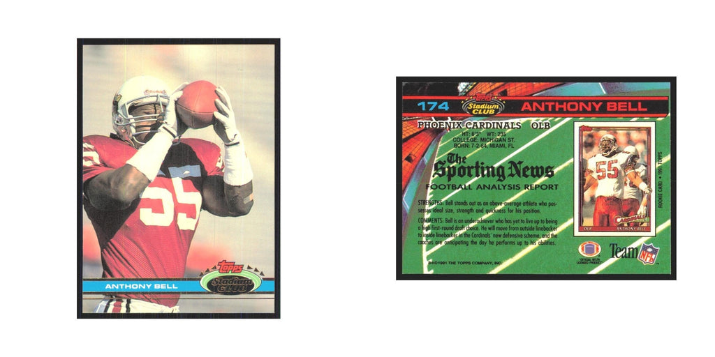 1991 Stadium Club Anthony Bell Phoenix Cardinals #174