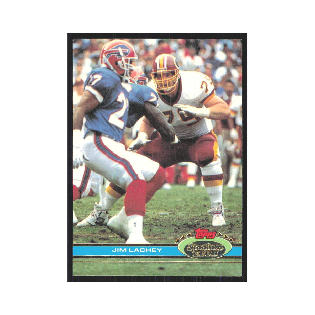 1991 Stadium Club Jim Lachey Redskins #284