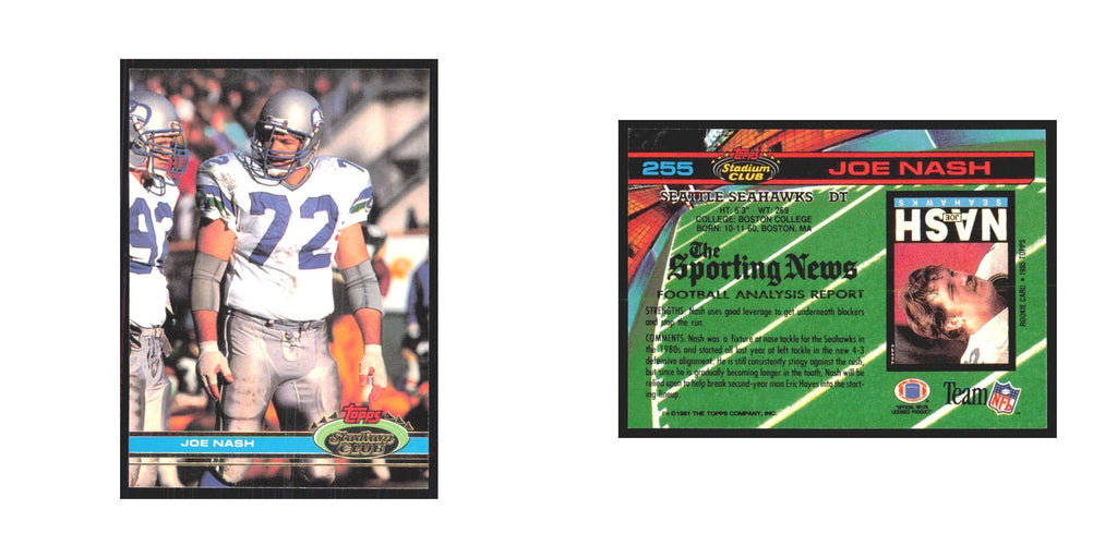 1991 Stadium Club Joe Nash Seahawks #255