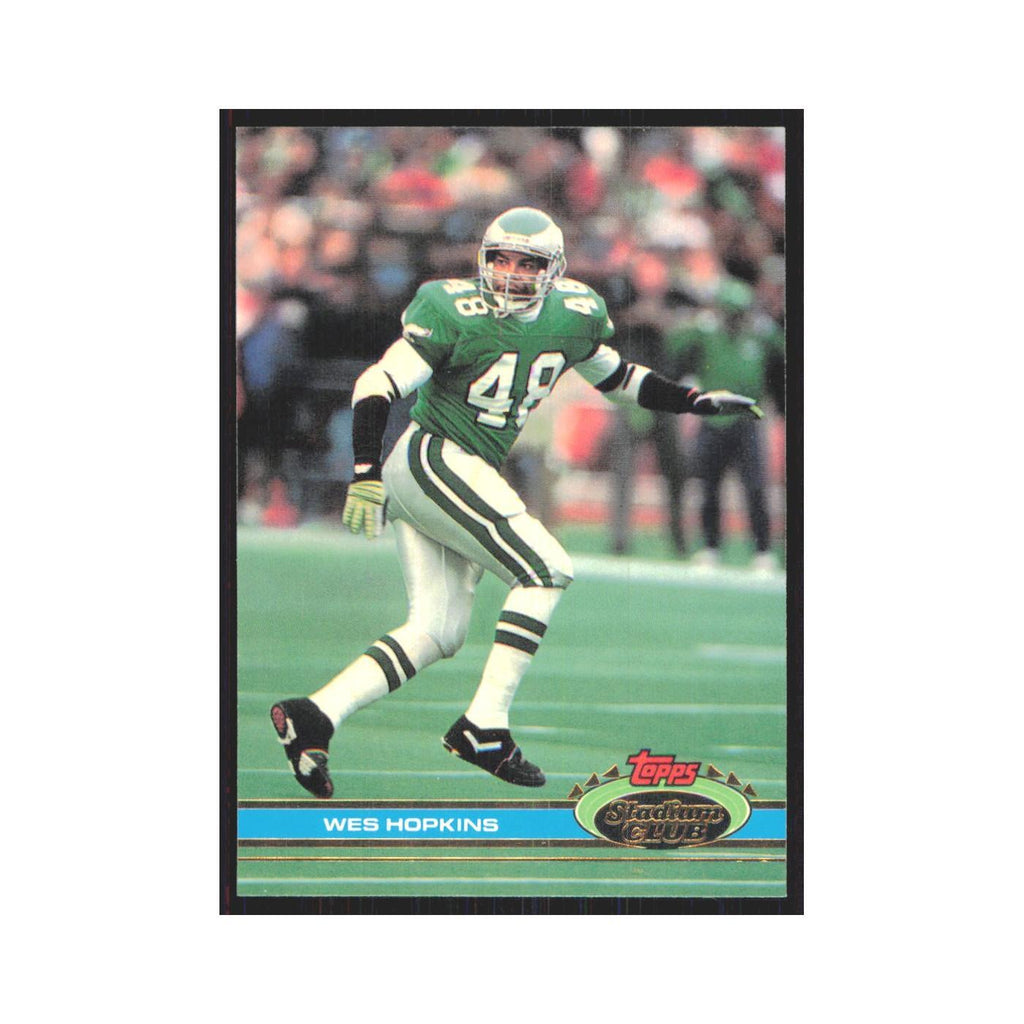 1991 Stadium Club Wes Hopkins Eagles #283