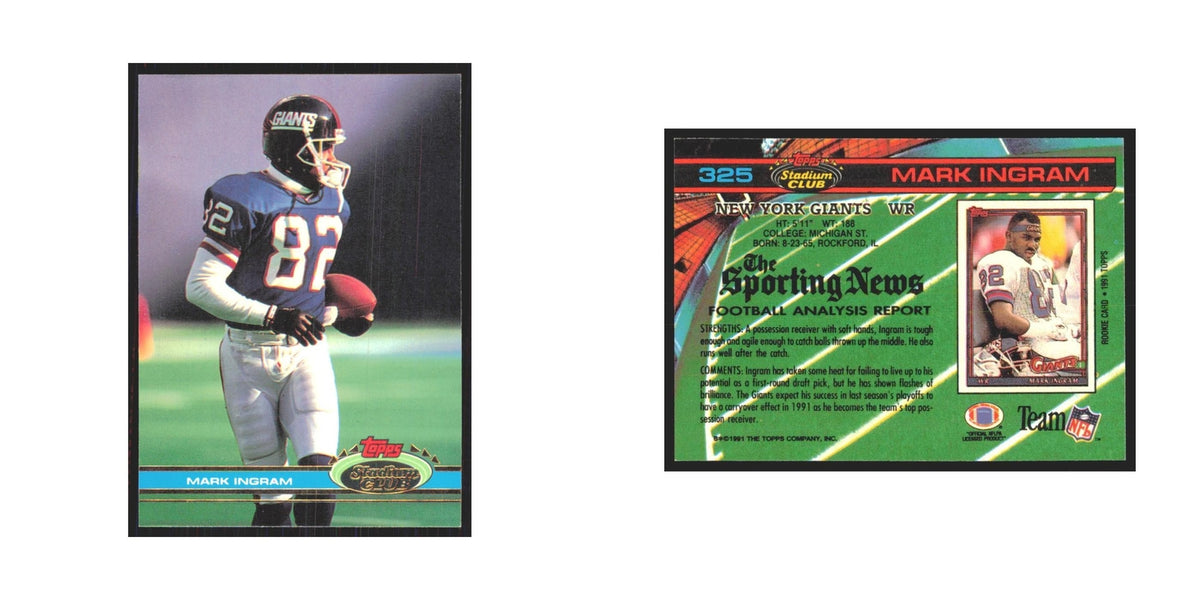 1991 Stadium Club Mark Ingram Giants #325