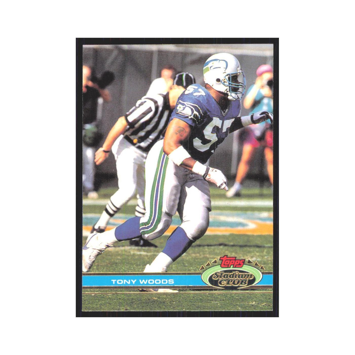 1991 Stadium Club Tony Woods Seahawks #139