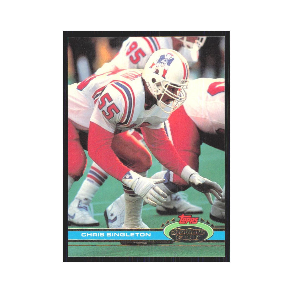 1991 Stadium Club Chris Singleton Patriots #52